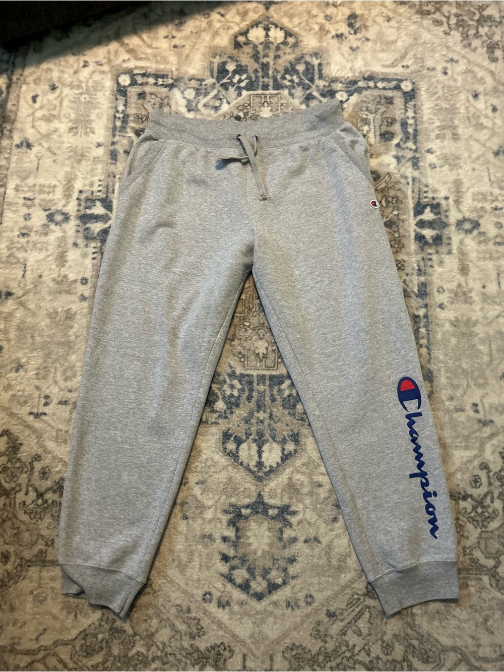 Champion Gray Logo Jogger Sweatpants